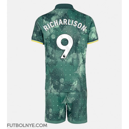 Camiseta Tottenham Hotspur Richarlison #9 Tercera Equipación para niños 2024-25 manga corta (+ pantalones cortos)